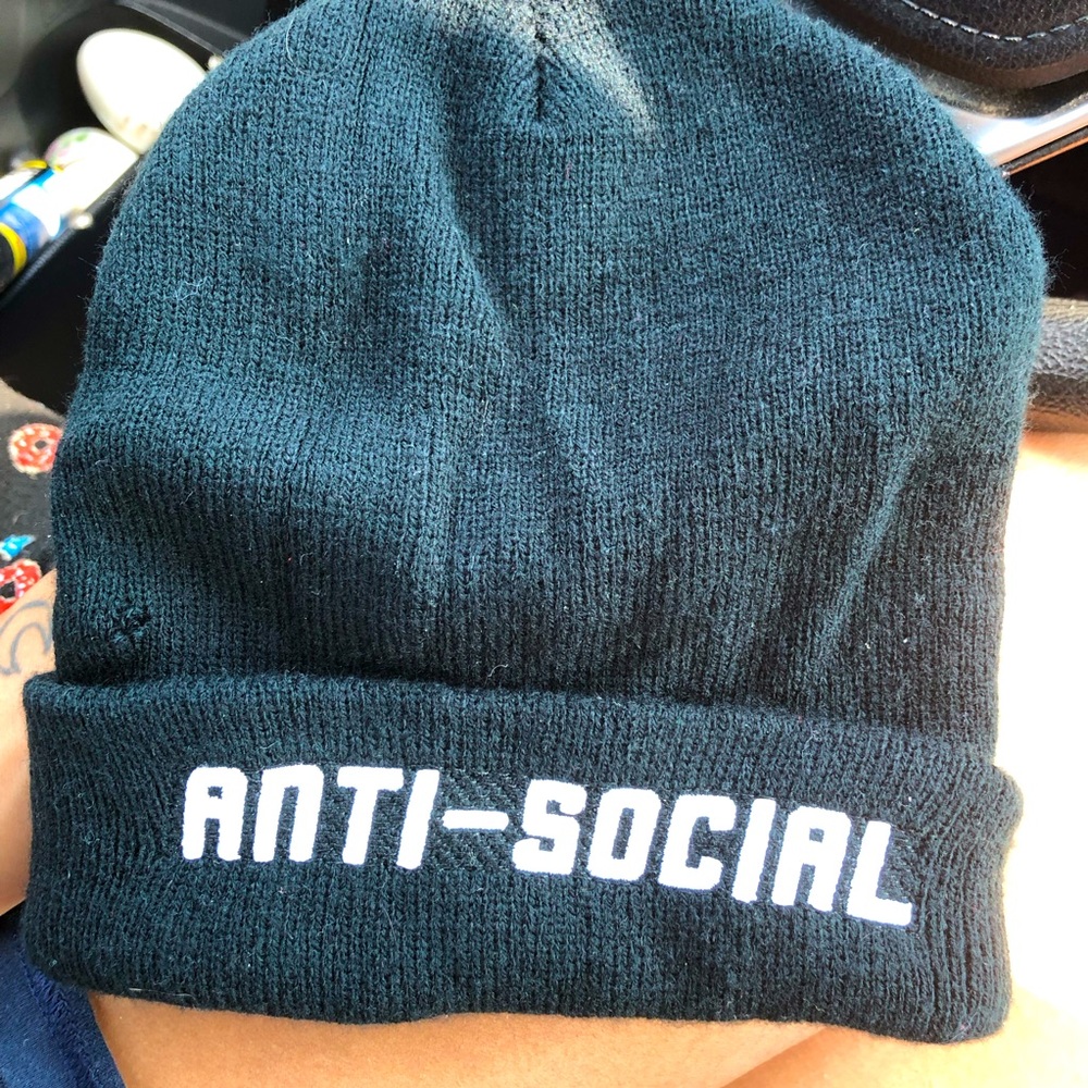 anti-social beanie never worn